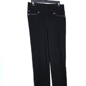 NWOT Nygard Slims Straight Jambe Droite Elastic Waist Pull-On Pants Size M